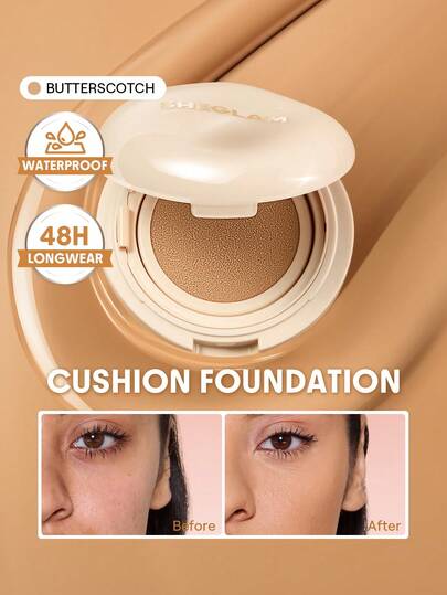 SHEGLAM Lock & Go Long-Lasting Base Cushion-Butterscotch Marca Belleza Maquillaje Maquullaje Cosmética para Mujeres Niñas Perfecto para Invierno Primavera Ideal para Y2K Elegante Moda Adecuado para Cumpleaños San Valentín Regalo Fiesta Listo Mejor Color