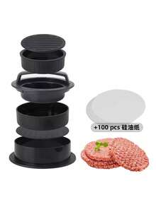 1 khuôn ép bánh mì kẹp thịt và giấy lót tách chả, dùng cho bếp xe RV, khuôn ép bánh mì kẹp thịt, khuôn ép chả, khuôn ép bánh mì kẹp phô mai, khuôn ép bánh mì kẹp thịt sáng tạo, khuôn ép bánh mì kẹp thịt chống dính, khuôn làm chả thịt bò, phô mai và rau củ. - Nhiều màu - Xem 9