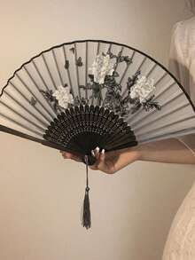 中式折叠手扇 便携迷你黑色扇子 适合舞蹈、夏季降温、海滩旅行、情人节、巴西情人节、6月12日情人节、圣约翰节、六月节庆、爱情礼物、情侣礼物、浪漫礼物、周年纪念礼物、送给男友/女友的礼物、礼品、珠宝、巴西六月节、六月庆祝活动、圣约翰节、圣彼得节、圣安东尼节、巴西六月庆祝活动 - 多色 - 查看 7