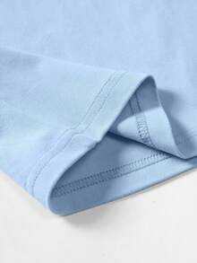 Manfinity Homme Men's Solid Color Round Neck Sleeveless Loose Casual Summer Versatile Tank Top - Baby Blue - View 6