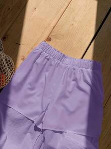 Comfortcana Women's Linen Sleeveless Top And Pants 2 Pieces Set, Summer - Purple - View 9