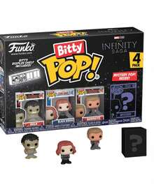 Bộ sưu tập Funko Bitty Pop Marvel The Infinity Saga gồm 4 mô hình mini bằng nhựa vinyl, kèm giá trưng bày xếp chồng và một mô hình bí ẩn: Hulk, Black Widow và Hawkeye. - Nhiều màu - Xem 7