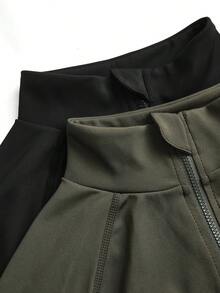 Powerista Women's Casual Sports Zip-Up Long Sleeve Jumpsuit - Multicolor - View 8