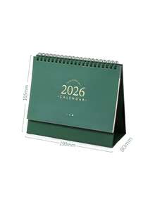 1 pezzo Calendario da tavolo 2026, un pianificatore minimalista e di alta qualità per studenti e ufficio, nonché un calendario del conto alla rovescia per il Natale. Include etichette mensili, layout giornalieri e citazioni ispiratrici. Il suo design a ribaltamento unidirezionale lo rende adatto per casa, ufficio e vari ambienti organizzativi. - Multicolore - Visualizzare 2