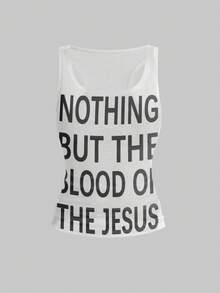 Grunge Punk Dark Slogan Music Festival Sexy Sheer Mesh Cami Top For Women - White - View 5