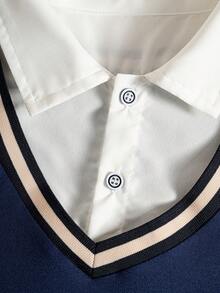 男童绅士风Polo衫和休闲短裤套装（2件套），夏季 - 彩色 - 查看 4