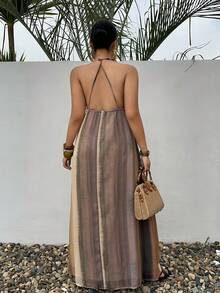 Livesso Beaded Tie Dye Dress, Vacation Style, Plus Size, Spring/Summer Sundress Boho - Multicolor - View 6