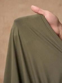Zivah Women's Olive Green Summer Casual Date Ruched Mini Dress,Round Neck Short Sleeve Minimalist College Style Street Fashion Music Festival Talk Dress - Army Green - View 11