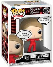 Funko Music Icon Vinyl Figure #462, Pop Star Performer In Red Jumpsuit With Speech Bubble Accessory, Stylized Large Head Collectible Display Model For Shelf Or Desk Gift Idea - Multicolor - View 6
