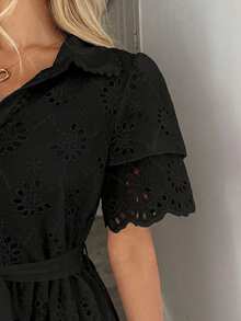 Easowa Áo khoác cardigan cổ thêu hoa nữ kiểu dáng thường ngày, đầm ren đen, đầm boho đen, đầm đi nghỉ mát đen, đầm đen, trang phục thanh lịch cho nữ, đầm nữ, đầm ren tay dài cho nữ, trang phục mùa đông cho nữ, quần áo đi nghỉ mát cho nữ, đầm cao cấp, đầm đen cho nữ, đầm thường ngày cho nữ, đầm mới về cho nữ, đầm thường ngày - màu đen - Xem 7