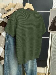 Franclia New Arrival Spring/Summer Sweet Cute Pink Bowknot Pullover Sweater For Women - Army Green - View 2