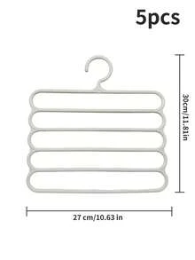 Pants Rack, Home Pants Rack Wardrobe, Built-In Multi-Layer Non Slip Seamless Shelves, Multifunctional Scarf Storage Rack, Multifunctional Pants Rack, Scarf Tie Rack, Home Pants Rack, Dressing Room, Bedroom Wardrobe, Dressing Room Storage Room, Storage Cabinet, Clothing Storage Room, Wardrobe Organizing Storage Room, University Dormitory, Space Saving, Back To School Supplies. - White - View 10