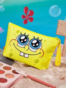 SpongeBob SquarePants | SHEIN 1 Chiếc/1 Bộ Túi Mỹ Phẩm Sợi Polyester Nhẹ, In Hình Hoạt Hình, Thích Hợp Để Đựng Mỹ Phẩm, Văn Phòng Phẩm, Đồ Dùng Hàng Ngày, Sản Phẩm Điện Tử, Rất Phù Hợp Cho Đi Làm, Đi Học, Du Lịch, Phù Hợp Cho Nam, Nữ, Học Sinh - Nhiều màu - Xem 5