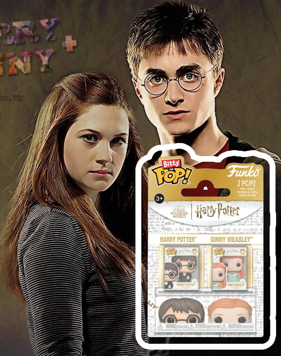 Funko Bitty Mini Vinyl Figure 2 Packs Collectible Set, Wizard Boy And Red-Haired Girl Characters, Micro Size Display Figures In Individual Mini Boxes, Cute Desktop Decoration Gift Idea - Multicolor - View 1