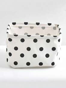 1pc Christmas Mini Lingerie Storage Box, Linen Storage Box, Desktop Organizer, Cosmetic Storage Basket, Lingerie Storage Basket, Autumn/Winter Fabric Storage Box, Highly Functional, Suitable For Year-End Stocking, Halloween Clothing, Socks, And Wardrobe Storage, Foldable Storage - Multicolor - View 4
