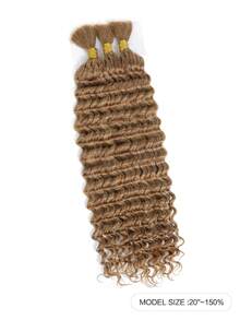 Boho Braids 3束高蓬松度编发散装无纬深波浪钩编真人发纯色27号处女发接发，足够全头使用，重量4.93盎司，无结编发接发，女士专用 - S27 - 查看 2