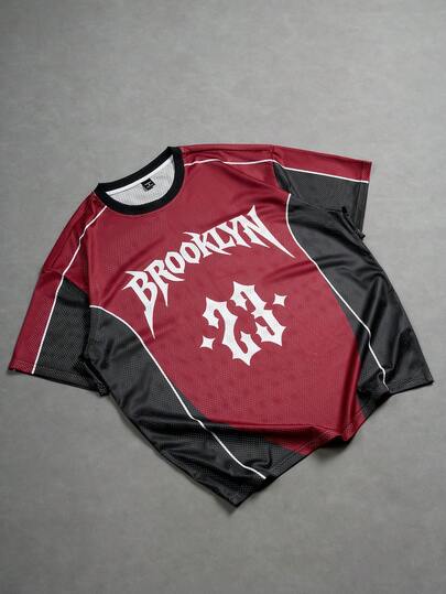 PAVTROS Men's Casual Colorblock Print Short Sleeve T-Shirt