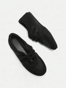 2026 Spring Retro Red Versatile Hook And Loop Mary Jane Shoes, Women Casual Round Toe Flat Leather Shoes,Ballet Spring Shoes Summer Shoes - Black - View 13