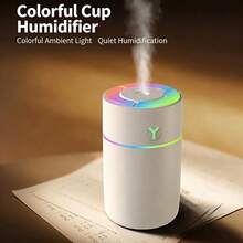 Colorful LED Car & Desktop Humidifier – USB Powered Mini Cool Mist Humidifier With Night Light, Auto Shut-Off Protection For Home, Office & Car (ABS Material) - multicolor - View 2