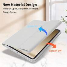 1PC Tablet Protective Cover, Convenient, Multi-Folding, With Pen Slot, Compatible With Apple Pad - Light Grey - View 5