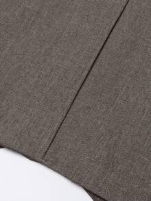 Manfinity Bizformal 男士西装 绅士简约修身单排扣商务三件套西装 男士西装外套马甲西裤套装 婚礼派对 假日旅行 香槟色 - 卡其色 - 查看 7