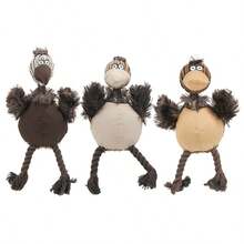 PETSIN 可爱的小鸟毛绒狗狗玩具，内置BB吠叫声，可与狗狗互动玩耍 - 彩色 - 查看 8