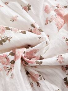 Sweetness 女士时尚全印花钥匙孔领连衣裙 - 彩色 - 查看 4