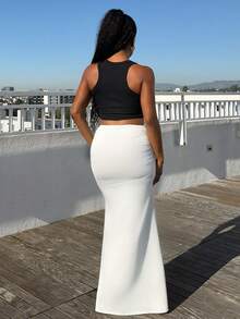 Tyla Gomez 女士夏季度假白色派对舞会长裙 - 白色 - 查看 2
