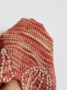 Soleia Vestido mini ajustado con tirantes de espagueti, bajo con flecos y con forma de concha, adecuado para la playa, la isla, las vacaciones, el estilo bohemio, vintage y festivo - Multicolor - Ver 7