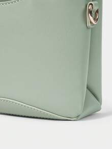 SHECARRY Borsa da donna di piccole dimensioni, di colore marrone scuro, delicata, adatta per l'uso quotidiano - verde tenero - Visualizzare 8