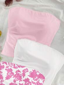 Soleia Blusa versátil con pliegues tipo bandeau para vacaciones de mujer - Multicolor - Ver 5