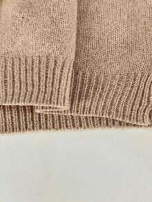 Franclia Áo vest dệt kim một hàng khuy thanh lịch, tối giản kiểu Pháp dành cho nữ, đa năng. - Lạc đà - Xem 6