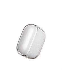 Solid Color Apple Series Minimalist Loose Powder TPU Soft Case Earphone Protection Cover - Clear - View 2