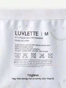 LUVLETTE 2条装中腰基础款隐形印花女士内裤套装 - 彩色 - 查看 7