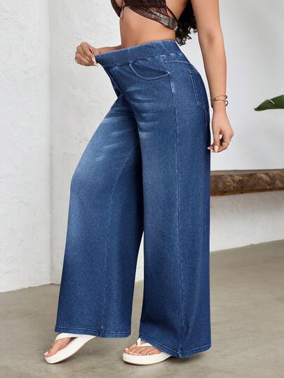 Flexra Women's Casual Versatile Everyday Pocket Flare Leg Jeans