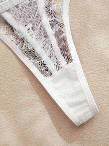Charlaine Women's Solid Color Lace Sexy Thong Underwear For Women G String Thongs Multi Pack - Multicolor - View 4