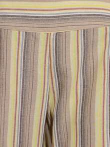 Nöista Quần ống rộng kẻ sọc như vải lanh với cạp quần lưng vừa phải, hoàn hảo cho những buổi tối đi chơi, kỳ nghỉ, và mặc hàng ngày, lễ hội, ngày nghỉ hè, tiệc tùng, hẹn hò, hoặc buổi tối nghỉ mát, trang phục hàng ngày, kỳ nghỉ, mùa xuân, lễ hội âm nhạc, ngày đi biển. - Màu vàng - Xem 7