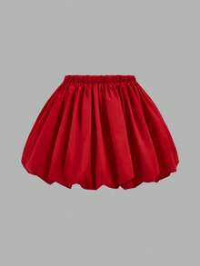 少女休闲樱桃印花白色T恤和碎花裙两件套 - 紅白色 - 查看 7