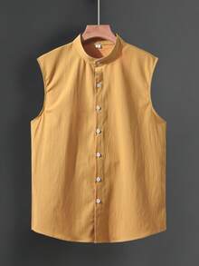 OTTIMOZO Men's Solid Color Single-Breasted Casual Versatile Daily Wear Shirt - Multicolor - View 3