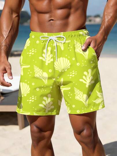 ZELFYO Men's Casual Beach Shorts