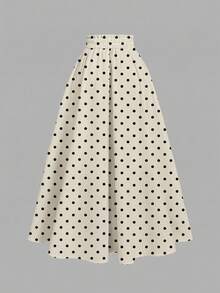 SHEIN MOD 女士复古波点印花半身裙，适合度假、街头、机场、海滩、时尚休闲和通勤穿着。 - 彩色 - 查看 2