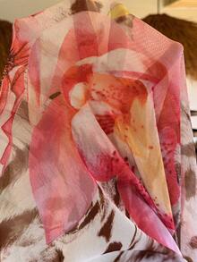 SHEIN Đầm bầu dáng suông in hoa, thích hợp cho kỳ nghỉ. - Nhiều màu - Xem 5