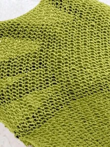 EMERY ROSE Women's Loose Fit Crew Neck 3/4 Sleeve Casual Sweater - Mist Green - View 8