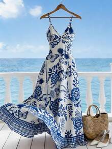 Franclia Đầm đi nghỉ hè cho nữ, đầm dài in họa tiết, đầm xếp ly sau lưng, đầm đi biển, đầm dự tiệc, đầm ngắn thắt eo, trang phục đi nghỉ mát cho nữ, đầm dự tiệc, đầm dự lễ hội âm nhạc, đầm dễ thương, dịu dàng, trí thức, thanh lịch, cao cấp, trang phục sang trọng, đi làm, hàng ngày, mùa hè, tiệc tùng, bãi biển, hẹn hò, mùa tốt nghiệp, công sở, thời trang thành thị, đầm hàng ngày đa năng, đầm hè cho nữ, đầm cho nữ, đầm dự tiệc hè, đầm đi nghỉ mát, đầm maxi, trang phục đi du thuyền cho nữ. - Màu xanh lam - Xem 2