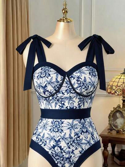 Rometta 大码女士时尚优雅V领印花撞色连体衣，适合春夏、返校、度假、毕业典礼、节日、情人节、圣诞节、音乐节、母亲节、万圣节、感恩节、复活节、国庆节、舞会、生日、约会、婚礼、户外活动等场合。