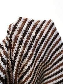 SHEIN Striped Off-Shoulder Casual Versatile Daily Wear T-Shirt For Pregnant Women - Multicolor - View 6