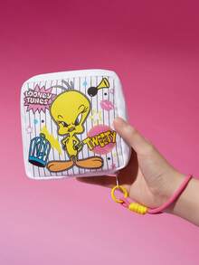 LOONEY TUNES X SHEIN 1/1 Set Of Cartoon Pattern Printed Storage Bags, Which Can Be Used As Feminine Hygiene Storage Bags, Digital Storage Bags, Small Object Storage Bags, Tweety, Bugs - color mixing - View 6