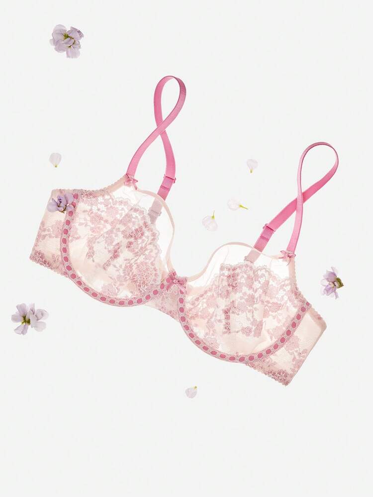 Minimizer Unlined Lace Bra