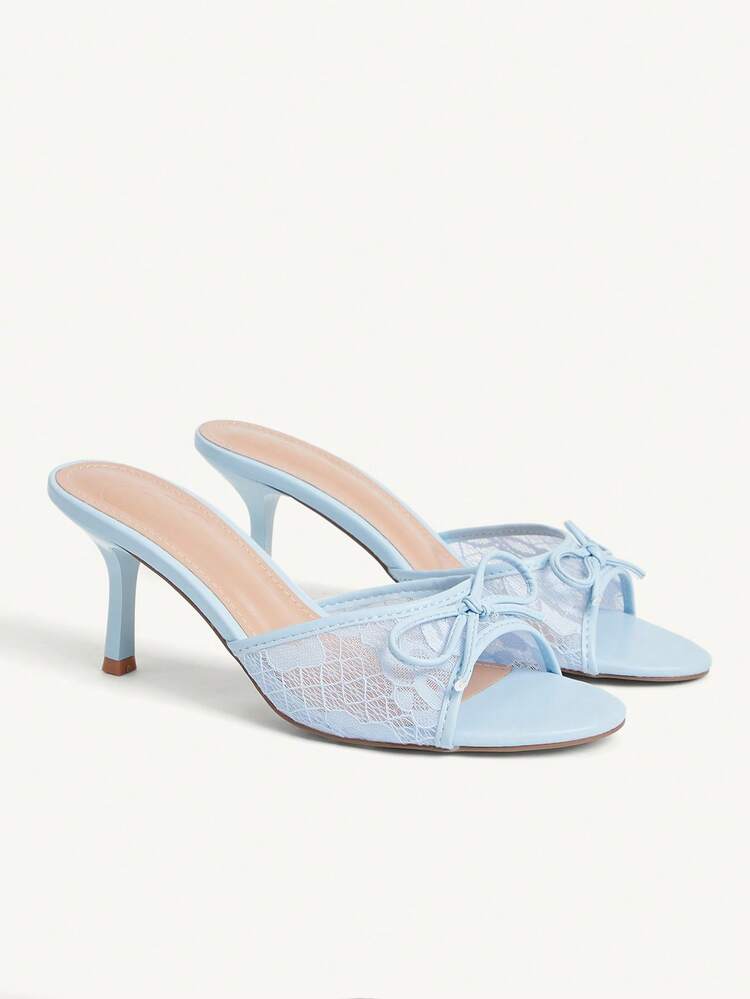 CUCCOO CHICEST Women's Bow Decor Fashion Daily Wear High Heel Sandals Summer Shoes Wedding Shoes Bride Shoes