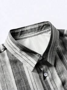 NEOREFINED Men's Color Block Single-Breasted Casual Versatile Daily Wear Short Sleeve Shirt - Multicolor - View 4